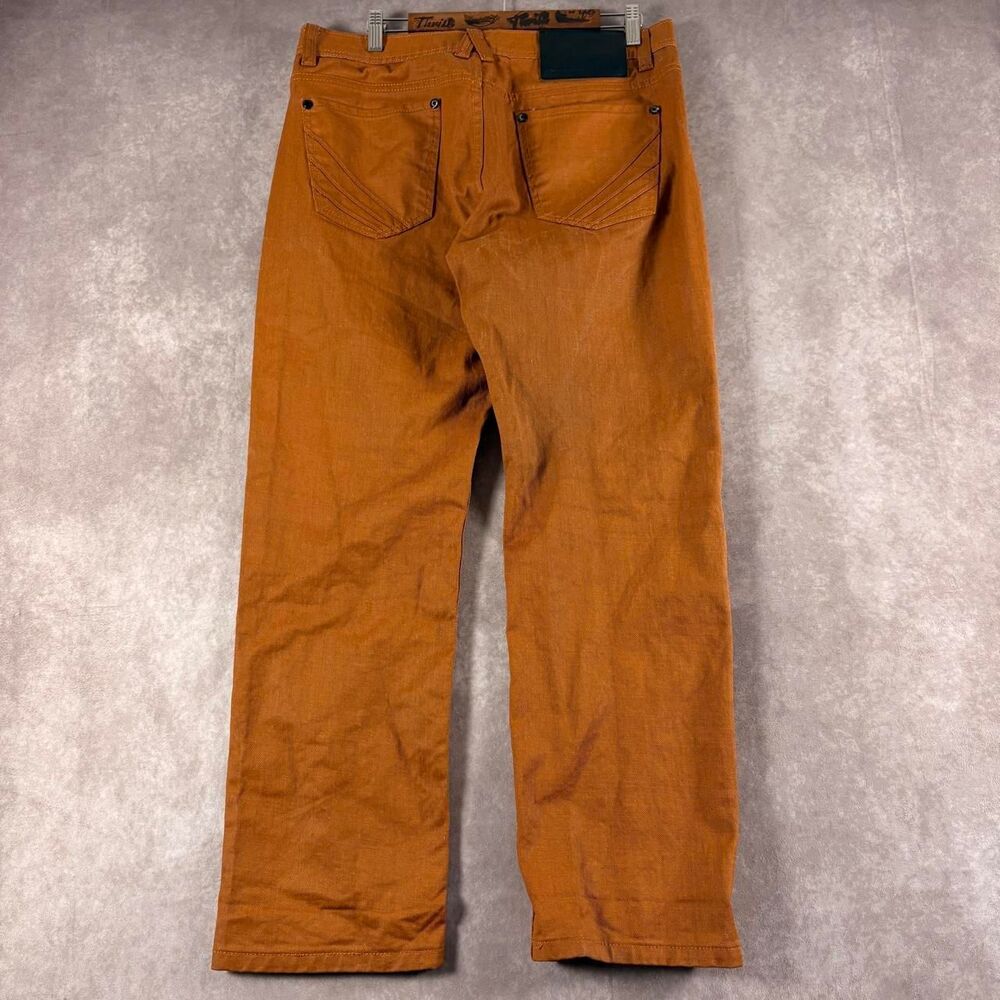 vintage y2k akademiks orange wax jeans